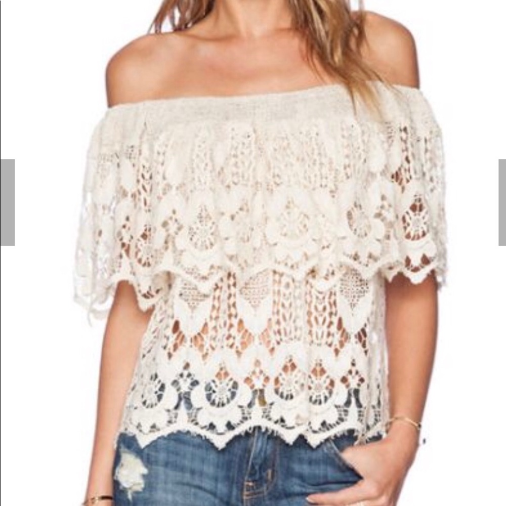NWOT Jen’s Pirate Booty Lace Senorita Top xs/p